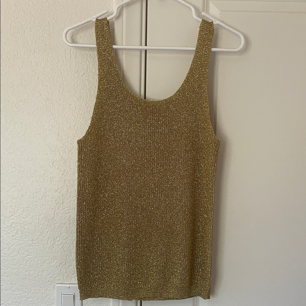 The La Costa Spa California VINTAGE Gold Sparkle Tank